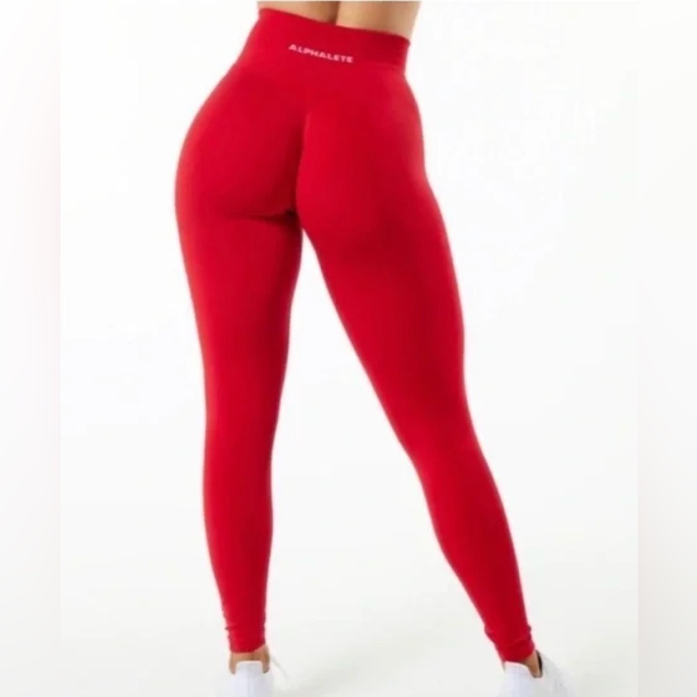 Alphalete Amplify Leggings - Formula Red